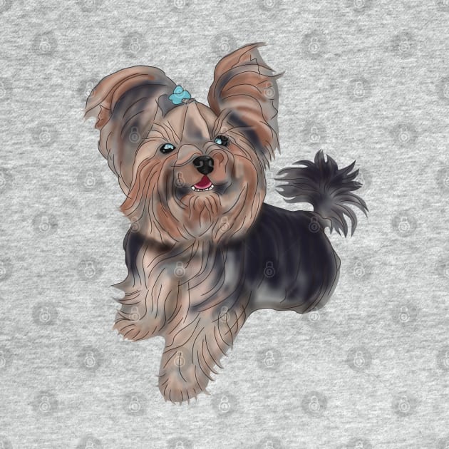 Yorkshire Terrier, cute sketch by KateQR